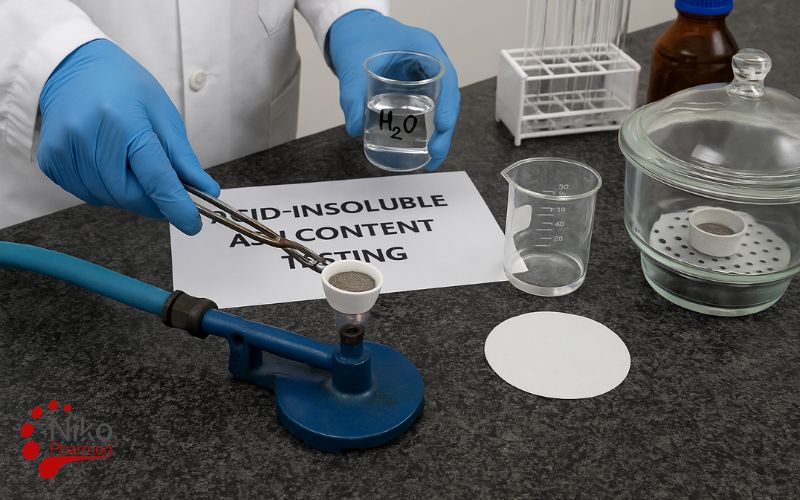 Acid Insoluble Ash Content Testing