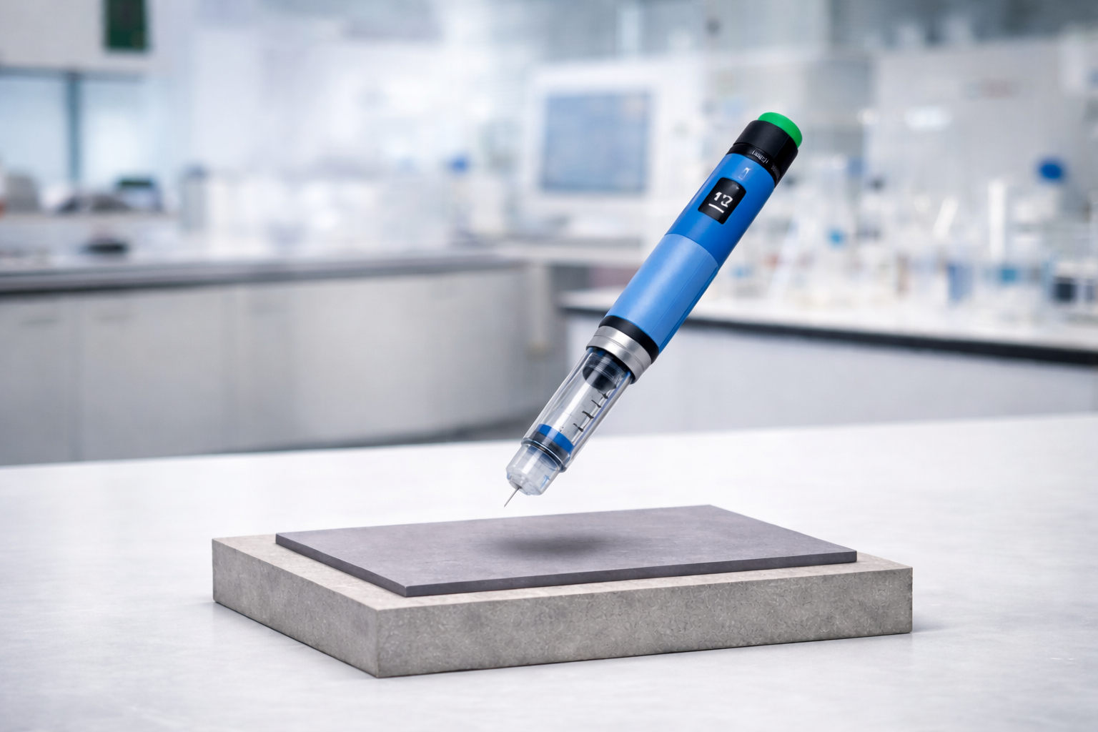 آزمون سقوط آزاد - تست free fall - آزمون فری فال - استاندارد ISO 11608-1 - آزمایشگاه همکار غذا و دارو - آزمون مکانیکی