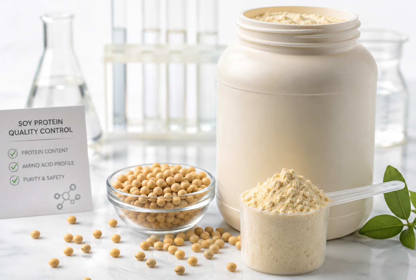 اندازه گیری پروتئین گیاهی سویا